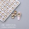 K9 Nuevos Diamantes de Imitación Super Brillantes de Fondo Puntiagudo Octogonales Rosa para Arte de Uñas Diamantes de Imitación Irregulares Diamantes de Imitación Redondos Apilados Calcomanías para Uñas Decoraciones con Diamantes de Imitación