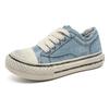 Sapatos Sapatos Masculinos da Moda Sapatos Masculinos Novos Sapatos de Lona Sapatos Personalizados de Dedo Grande Tênis Leves de Sola Grossa Sapatos Masculinos de Jeans Dropshipping