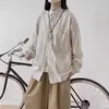 Camisa retro de rayas de manga larga para hombre estilo japonés de primavera y otoño, corte holgado casual, versátil, camisa casual y moderna tanto para hombres como para mujeres
