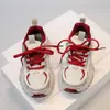Tenis para niños zapatos de niño 2025 primavera nuevo estilo niños medianos y grandes zapatos casuales de malla zapatos para correr zapatos de papá de niña