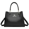 Nova Bolsa Transversal de Ombro Feminina 2026, Simples e Versátil, Bolsa de Mão de Grande Capacidade, Bolsa de Mãe em Couro Macio, Bolsa Feminina de Luxo Leve