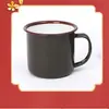 Caneca para Hot Pot com Logo Impresso Atacado Caneca de Água Cor Retrô Caneca de Café Caneca de Esmalte Pote de Chá Caneca de Esmalte Colorida
