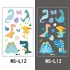 Nuevas Pegatinas de Tatuaje Luminosas Azules de Dibujos Animados para Niños Mariposa Tiburón Pirata Espacio Tatuaje Pegatinas de Dibujos Animados de Amazon