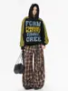Sudadera con capucha Oreeta American Retro Estampado de Carta Antigua Moteada para Hombres y Mujeres, Sudadera con Capucha de Marca de Moda para Parejas