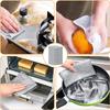 Trapo de alambre plateado de doble capa artefacto de bola de alambre de acero para cocina paño para lavar platos trapo de alambre de acero toalla para limpiar sartenes para lavar platos doble capa limpio