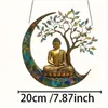 Colgante Acrílico Temu Producto Nuevo Transfronterizo Estilo Bohemio Interior Exterior Decoración Colorida Placa Redonda Acrílica