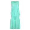Vestido Floral Sin Mangas Tridimensional Miyake Verano Mujer 2026 Nuevo Escote en V Moda Juvenil Vestido Voluminoso de Longitud Media para Mujer