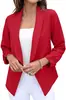 2025 Amazon Europeu e Americano Primavera e Outono Novo Blazer Feminino Sem Amassar Casual Roupa de Terno Tops Profissional Roupas Femininas