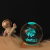 Luminária de Noite Bola de Cristal Brilhante, Lâmpada Colorida de Céu Estrelado, Galáxia, Lua, Sistema Solar, Enfeite de Madeira, Presente de Dia dos Namorados para Amigos