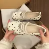 Bailarinas Mary Jane de lunares para mujer, nueva colección primavera 2026, punta cuadrada, suela plana, estilo ballet, boca poco profunda, suela suave, bailarinas cómodas