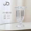 Estilo Europeu Criativo Entrada Luxo Vento Romano Lâmpada Vaso de Vidro Alto Perna Transparente Arranjo de Flores Quarto Pequeno Castiçal Ins Pousada
