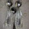 Aço Inoxidável Criativo Grande Colher Redonda Cabo Longo Colher de Sobremesa Fruta Colher de Arroz Grande Doméstica Colher de Sopa Fábrica Atacado