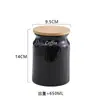 Frasco Sellado de Color Sólido Rayado Transfronterizo Frasco de Cerámica para Almacenamiento Doméstico Frasco para Almacenamiento de Granos Frasco para Almacenamiento de Frutas Secas Frasco para Té