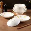 Tigela de Macarrão de Melamina Comercial Imitação de Porcelana Tigela de Sopa Tigela Cônica Japonesa Tigela Rasa Tigela de Salada Tigela de Ramen de Carne Tigela Rosa Tigela de Macarrão Misto