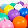 Globos Cola de Macaron 6 Pulgadas 10 Pulgadas 12 Pulgadas Decoración de Fiesta de Cumpleaños Coloridos Cola de Aguja Mate Globos de Año Nuevo