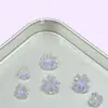 Pendientes de Color Corte Placa Trébol de Mar de Verano con un Toque de Lujo Ligero y de Alta Gama, Accesorios de Diamante Únicos y Deslumbrantes