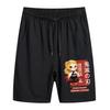 Anime Demon Slayer Ghost Blade estampado periférico Shorts casuales de moda talla europea para hombre holgados