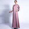 Vestido mate línea A otoño 2021 manga farol falda larga básica transfronterizo 1318