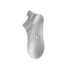 Calcetines Zhuji para Hombre Otoño Nuevo Color Sólido Algodón Calcetines Desodorantes Malla Transpirable Juventud Deportes Baloncesto Calcetines Cortos