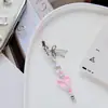 Estilo Ins original serie de colores macaron frescos colgante de corazón charm para bolso llavero colgante para mochila cordón para teléfono