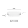 Bandeja Rectangular de Vidrio de Borosilicato para Hornear, Plato para Frutas, Herramientas Especiales de Cocina para Horno, Múltiples Especificaciones
