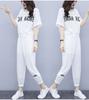 Venta al por mayor de comercio exterior 2020 Verano nuevo traje deportivo casual Ropa coreana para mujer moda simple manga corta dos piezas pantalón