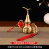 Adorno de calabaza de latón con tapa abierta, calabaza de cobre de ocho trigramas hueca, colgante grande auspicioso y que cumple deseos, decoración para sala de estar del hogar