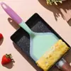 Espátula de silicona resistente a altas temperaturas para hornear, uso en la cocina del hogar, adecuada para hacer panqueques, cocinar y raspar. Antiadherente y no daña la sartén
