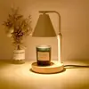 Lámpara de Aromaterapia con Temporizador de Atenuación de Madera Maciza, Lámpara para Derretir Cera de Aromaterapia, Lámpara de Vela, Lámpara para Derretir Velas, Decoración de Dormitorio, Lámpara de Mesa Ambiental