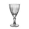 Copo Alto de Vidro Listrado Vertical Estilo Palácio Europeu, Copo Listrado para Cognac e Champanhe, Taça de Vinho Elegante Francesa Vintage