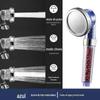 Negativo íon filtro booster chuveiro cabeça de poupança de água mão-realizada spa chuveiro chuveiro fábrica atacado