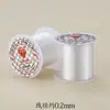 Rolo Pequeno Amarrado Fio Elástico Linha de Pesca Pulseira Colar Anel Acessórios de Tecelagem Artesanato DIY Pacote de Material para Miçangas Transparente
