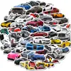 50 Pegatinas de Carreras, Superdeportivo Coche Modificado Jdm Coche Deportivo Elegante Genial Pegatinas de Dibujos Animados de Carreras para Niños Venta al por Mayor