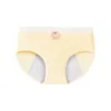 Roupa íntima feminina versátil de algodão puro, hipoalergênica, respirável, antibacteriana, entrepernas estendido, elástica, modeladora do bumbum, simples, 100% algodão, calcinhas para período