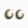 Pendientes colgantes de metal retro europeos y americanos, diseño geométrico ovalado, estilo vintage transfronterizo, pendientes simples y de moda, joyería de alta gama para mujer