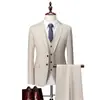Conjunto de Terno Casual de Negócios Masculino 2025 Terno Vermelho de Três Peças Qt3002-533 Conjunto de Três Peças