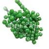 Miçangas Soltas de Jade Verde Esmeralda, Miçangas Cilíndricas Totalmente Verdes, Acessórios para Joias DIY