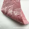 Tela de terciopelo arrugado en toda la superficie con relieve dorado, tela plisada lavada con brillo tridimensional para vestidos de gala y camisas