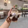 Lindo Colgante Llavero Oso Suéter Moda Creativa Bufanda Muñeco de Peluche Colgante Bolso Nuevo Muñeco de Dibujos Animados