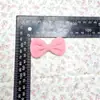 Nuevos pequeños lazos de tela de gamuza roja DIY piezas de decoración para accesorios de pelo hechos a mano