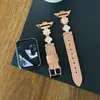 Adequado para Xiaomi Mi Band 8/9 Pro, Xiaomi 10 Pro, Pulseira de Relógio Colorida de Madrepérola, Pulseira de Couro Redmi 6/5/4 para Mulheres