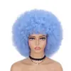 Venta Caliente Transfronteriza Afro Cos Anime Fibra Química Ventilador Colorido Pelucas de Graduación Tocados Fabricante de Pelucas Al por Mayor