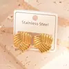 Pendientes Circulares de Acero de Titanio Europeos y Americanos Transfronterizos, Pendientes Geométricos de Nicho de Moda, Pendientes de Lujo Ligero de Alta Gama, Pendientes para Mujer al por Mayor