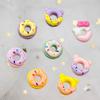 Comida fofa jogar rosquinha Dos desenhos animados Nail Art Jóias Rosto Brilhante Estéreo Macaron Cor Urso DIY Desgaste Acessórios de armadura