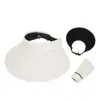 Sombrero de Sol de Ala Ancha para Mujer, Sombrero de Terciopelo Mate, Sombrero Visera para Exteriores, Sombrero de Sol con Protección UV, Sombrero de Protección Solar