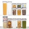 Nuevo contenedor para alimentos frescos de material PP, recipiente sellado, refrigerador, cocina, recipiente para alimentos, recipiente para almacenamiento de granos, almacenamiento de snacks