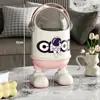 Lixeira Desenho Animado Astronauta Tampa Basculante Balde de Armazenamento de Mesa Enfeites Domésticos Balde de Limpeza de Chão Balde de Higiene Infantil