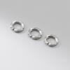 S925 prata feita velha prata tailandesa 10mm impresso peixe entalhe anel de prata artesanal diy pulseira material acessórios T0036