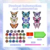 Imán de Refrigerador Adhesivo de Pintura de Diamantes Hecho a Mano DIY Nuevo Producto Adhesivo Magnético Mariposa de Diamantes Pintura Decorativa 5D Magnética