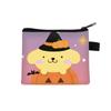 Monedero Serie Halloween Sanrio para Niñas, Billetera de Dibujos Animados de Aspecto Elegante, Bolsa para Audífonos con Cremallera Moderna y Linda, Caliente